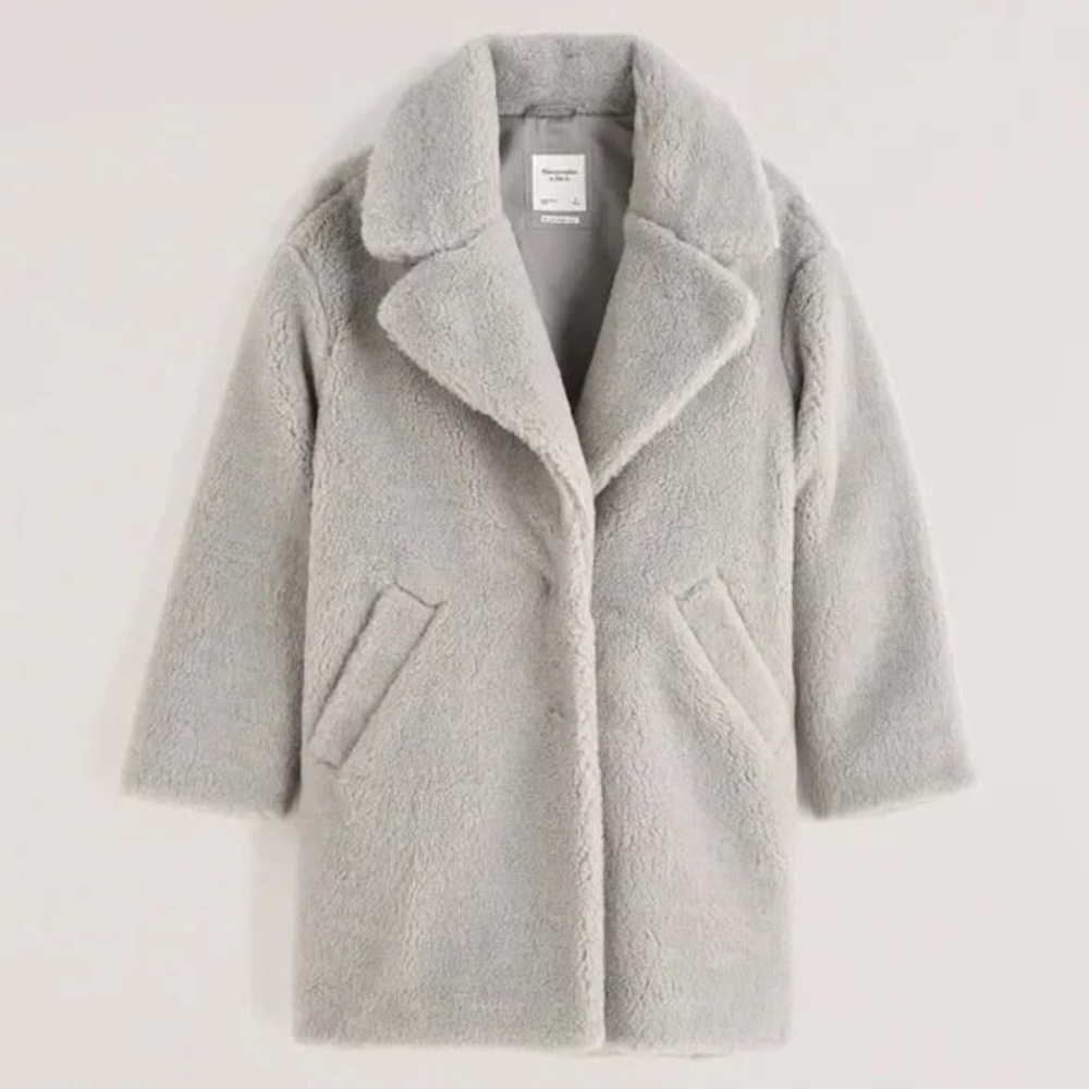 Abercrombie & Fitch Women’s Gray Pea Coat